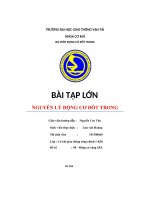 Bài tập lớn nguyên lý động cơ đốt trong 