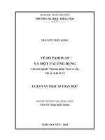 Về số padovan và một vài ứng dụng 