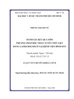 Đánh giá kết quả sớm phương pháp bóc nhân tuyến tiền liệt bằng laser holmium tại bệnh viện bình dân 