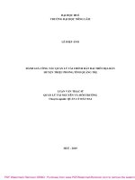 Đánh giá công tác quản lý tài chính đất đai trên địa bàn huyện triệu phong, tỉnh quảng trị 