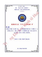 KHOÁ LUẬN tốt NGHIỆP HOÀN THIỆN CHIẾN lược MARKETING mục TIÊU của CÔNG TY cổ PHẦN TRUYỀN THÔNG QUẢNG cáo và DỊCH vụ DU LỊCH đại BÀNG 
