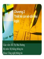 Thiết kế cơ sở dữ liệu logic