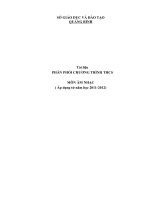 Phan phoi chuong trinh Am nhac THCS