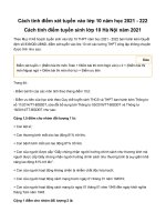 Cách tính điểm thi vào lớp 10 năm 2021  2022