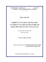 Nghiên cứu ứng dụng phương pháp cắt khối tá tụy kèm nạo hạch triệt để trong điều trị ung thư vùng đầu tụy 