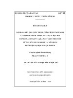 Đánh giá kết quả phẫu thuật chỉnh hình vách ngăn và cuốn mũi dưới trong điều trị nghẹt mũi do vẹo vách ngăn và quá phát cuốn mũi dưới từ 2019 đến 2020 tại khoa tai mũi họng bệnh viện đại học y dược tp hcm 