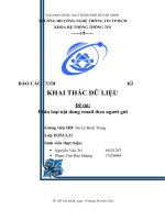 báo cáo đồ án khai thác dữ liệu