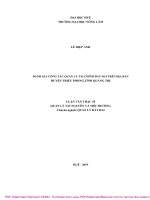 Luận văn thạc sĩ đánh giá công tác quản lý tài chính đất đai trên địa bàn huyện triệu phong, tỉnh quảng trị 