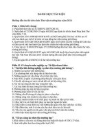 DANH mục tài LIỆU ôn THI CÔNG CHỨC NGÀNH THƯ VIỆN