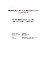 ĐỒ án THIẾT kế cơ KHÍ đề tài THIẾT kế ROBOT 