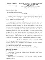 Đề thi thử THPT 2020 môn Ngữ Văn lần 1 sở GD&ĐT Ninh Bình