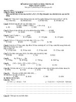 kiem tra toan 4 thang 10