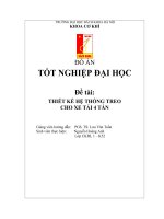 THIẾT kế hệ THỐNG TREO CHO XE tải 4 tấn 