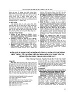 Hiệu quả áp dụng thử nghiệm bộ công cụ giám sát chủ động chất thải y tế tại bệnh viện đa khoa khu vực phúc yên và bệnh viện đa khoa Thanh Hóa năm 2017