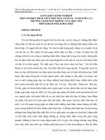 Một số biện pháp giúp trẻ mẫu giáo 5 - 6 tuổi lớp Lá 1 trường Mầm non Krông Ana học tốt môn Khám phá khoa học