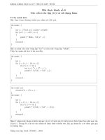 Bài thực hành Nhập môn lập trình số 6: Các cấu trúc lặp và sử dụng hàm