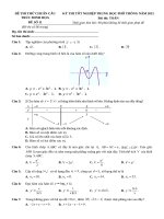 11  đề thi thử TN THPT 2021   môn toán   bộ đề chuẩn cấu trúc minh họa   đề 11   file word có lời giải