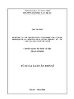 Nghiên cứu chế tạo bê tông cường độ rất cao dùng hỗn hợp phụ gia khoáng silica fume, tro bay và các vật liệu sẵn có ở việt nam TT 