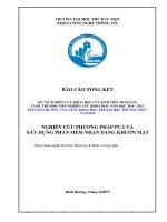 Nghiên Cứu Phương Pháp Pca Và Xây Dựng Phần Mềm Nhận Dạng Khuôn Mặt