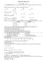 De kiem traToan 7Hoc Ky II