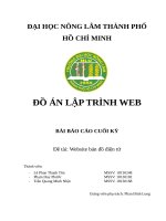ĐỒ án lập TRÌNH WEB 