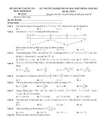 7  đề thi thử TN THPT 2021   môn toán   bộ đề chuẩn cấu trúc minh họa   đề 7   file word có lời giải