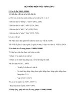 Chuẩn kiến thức các dạng toán cơ bản lớp 3 