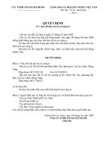 quyet dinh thay doi tru so