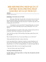 DOI MOI PHUONG PHAP QUAN LY LOP HOC