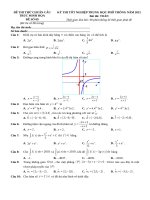9  đề thi thử TN THPT 2021   môn toán   bộ đề chuẩn cấu trúc minh họa   đề 9   file word có lời giải
