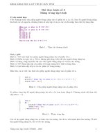 Bài thực hành Nhập môn lập trình số 8: Mảng trong lập trình