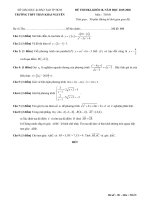 Đề thi học kì 1 Toán 10 năm 2019 - 2020 trường THPT Trần Khai Nguyên - TP HCM - TOANMATH.com