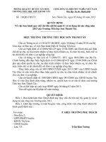 Quy che chi tieu noi bo Truong TH Son Thanh Tay