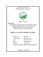 Khóa luận tốt nghiệp Đại học: Thực hiện quy trình chăm sóc, nuôi dưỡng, phòng và trị bệnh cho đàn lợn nái sinh sản nuôi tại trang trại Vũ Hoàng Lân - Tam Dương - Vĩnh Phúc