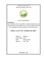 Khóa luận tốt nghiệp Đại học: Quy trình chăm sóc nuôi dưỡng và phòng trị bệnh cho lợn con giai đoạn từ sơ sinh đến 21 ngày tuổi tại trại lợn Lê Văn Tuấn, xã Bình Xuyên, huyện Bình