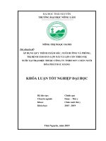 Khóa luận tốt nghiệp Đại học: Áp dụng quy trình chăm sóc, nuôi dưỡng và phòng, trị bệnh cho đàn lợn nái và lợn con theo mẹ nuôi tại trại Điệu thuộc công ty TNHH MTV Chăn nuôi Hòa