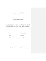 Nâng cao chất lượng đội ngũ kiểm soát viên không lưu tại công ty quản lý bay miền bắc 