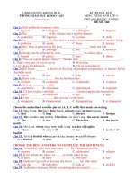 4 De va dap an trac nghiem tieng anh HKII