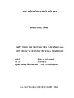 Phát triển thị trường tiêu thụ sản phẩm của công ty cổ phần tập đoàn austdoor 