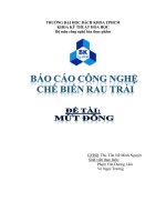 đề tài mứt đông 