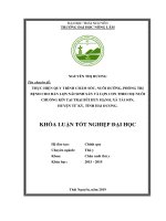 Khóa luận tốt nghiệp Đại học: Thực hiện quy trình chăm sóc, nuôi dưỡng, phòng trị bệnh cho đàn lợn nái sinh sản và đàn lợn con theo mẹ nuôi chuồng kín tại trại chăn nuôi Bùi Huy