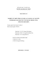 Nghiên cứu biến tính vật liệu g c3n4 bằng các nguyên tố phi kim làm chất xúc tác quang trong vùng ánh sáng khả kiến 
