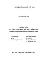 Nghiên cứu quy trình công nghệ sản xuất giống rươi (tylorrhynchus heterochaetus quatrefages, 1865) 