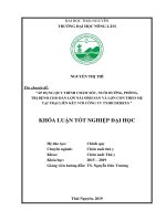 Khóa luận tốt nghiệp Đại học: Áp dụng quy trình chăm sóc, nuôi dưỡng, phòng, trị bệnh cho đàn lợn nái sinh sản và lợn con theo mẹ tại trại liên kết với công ty TNHH DE HEUS