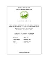 Khóa luận tốt nghiệp Đại học: Thực hiện quy trình chăm sóc nuôi dưỡng và phòng trị bệnh cho lợn thịt nuôi tại trại công ty cổ phần khai thác khoáng sản Thiên Thuận Tường TP Cẩm