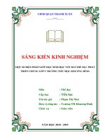 Một số biện pháp giúp học sinh học tốt bài thể dục phát triển chung lớp 5 trường tiểu học Khương Đình - SKKN