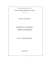 Nguyên lý và ứng dụng một số loại sensor 