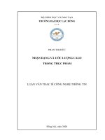 Nhận dạng và ước lượng calo trong thực phẩm luận văn thạc sĩ công nghệ thông tin 