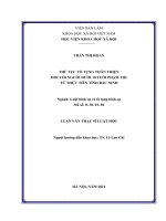 Luận văn Thạc sĩ Luật học: Thủ tục tố tụng thân thiện đối với người dưới 18 tuổi phạm tội từ thực tiễn tỉnh Bắc Ninh