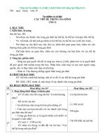 Giáo án Tự nhiên và xã hội 2 sách Chân trời sáng tạo (Học kì 1)